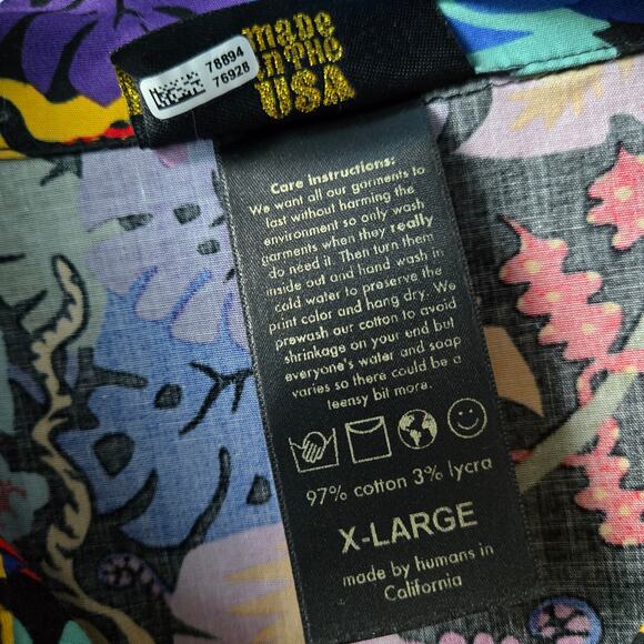 Nooworks Tropi Trip Jumpsuit Coveralls Cotton Womens Size XL Sold Out Rare EUC - Picture 11 of 16